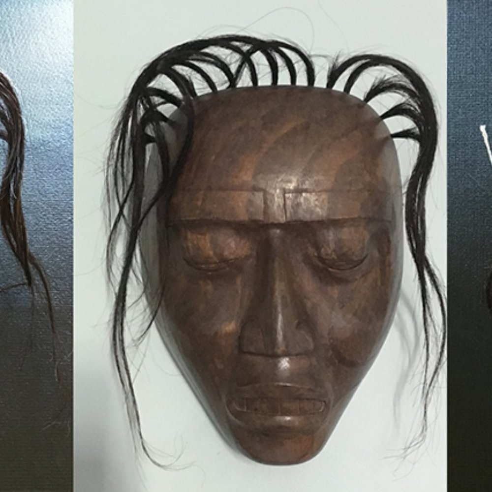 Hand Carved Wooden Mask from Bali